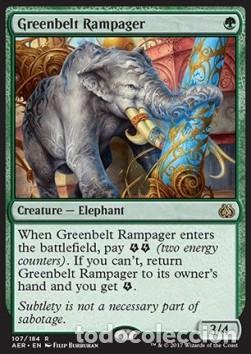 Trading Cards: Carta MTG-Furioso della Cintura Verde-Aether Revolt-ITA-NM-R- - Magic The Garthering