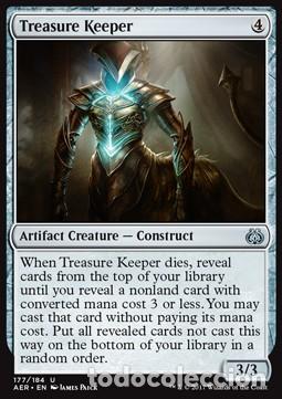 Trading Cards: Carta MTG-Guardiano del Tesoro-Aether Revolt-ITA-NM-U- - Magic The Garthering