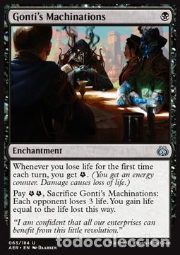 Trading Cards: Carta MTG-Macchinazioni di Gonti-Aether Revolt-ITA-NM-U- - Magic The Garthering