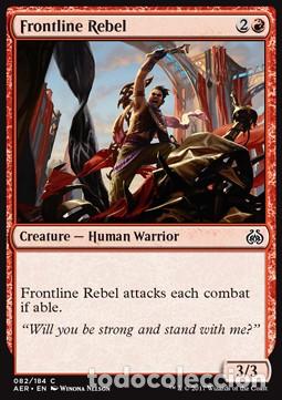 Trading Cards: Carta MTG-Ribelle in Prima Linea-Aether Revolt-ITA-NM-C- - Magic The Garthering
