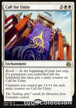 Trading Cards: Carta MTG-Richiamo all'Unit&agrave;-Aether Revolt-ITA-NM-R- - Magic The Garthering