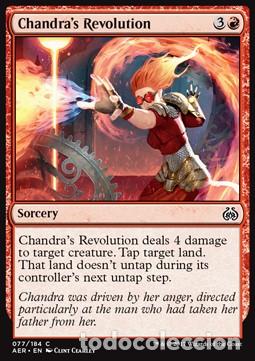 Trading Cards: Carta MTG-Rivoluzione di Chandra-Aether Revolt-ITA-NM-C- - Magic The Garthering