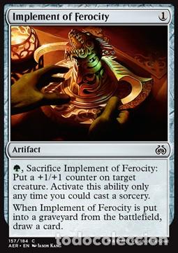 Trading Cards: Carta MTG-Strumento di Ferocia-Aether Revolt-ITA-NM-C- - Magic The Garthering
