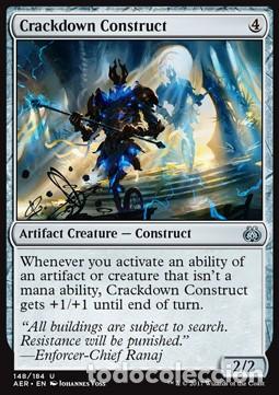 Trading Cards: Carta MTG-Costrutto Repressore-Aether Revolt-ITA-NM-U - Magic The Garthering