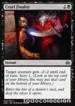 Trading Cards: Carta MTG-Fine Crudele-Aether Revolt-ITA-NM-C - Magic The Garthering