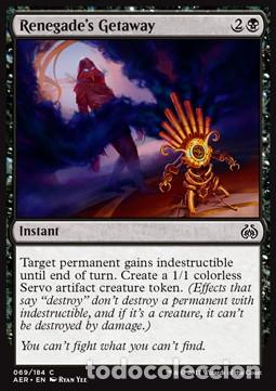Trading Cards: Carta MTG-Fuga dei Rinnegati-Aether Revolt-ITA-NM-C-Foil - Magic The Garthering