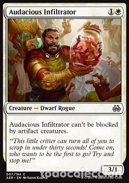 Trading Cards: Carta MTG-Infiltrato Audace-Aether Revolt-SPA-NM-C- - Magic The Garthering