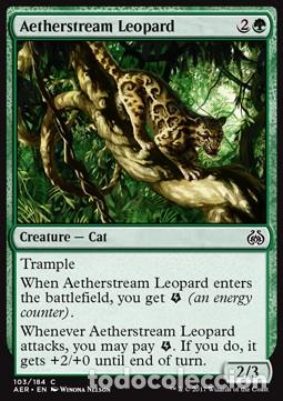 Trading Cards: Carta MTG-Leopardo della Corrente Eterea-Aether Revolt-ITA-NM-C- - Magic The Garthering