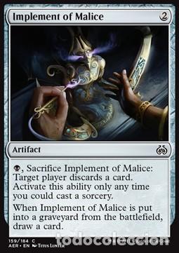 Trading Cards: Carta MTG-Strumento di Malvagit&agrave;-Aether Revolt-ITA-NM-C- - Magic The Garthering