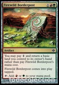Trading Cards: Carta MTG-Pietra di Confine del Fuoco Selvaggio-Alara Reborn-EN-EX-Common-Foil - Magic The Gartherin