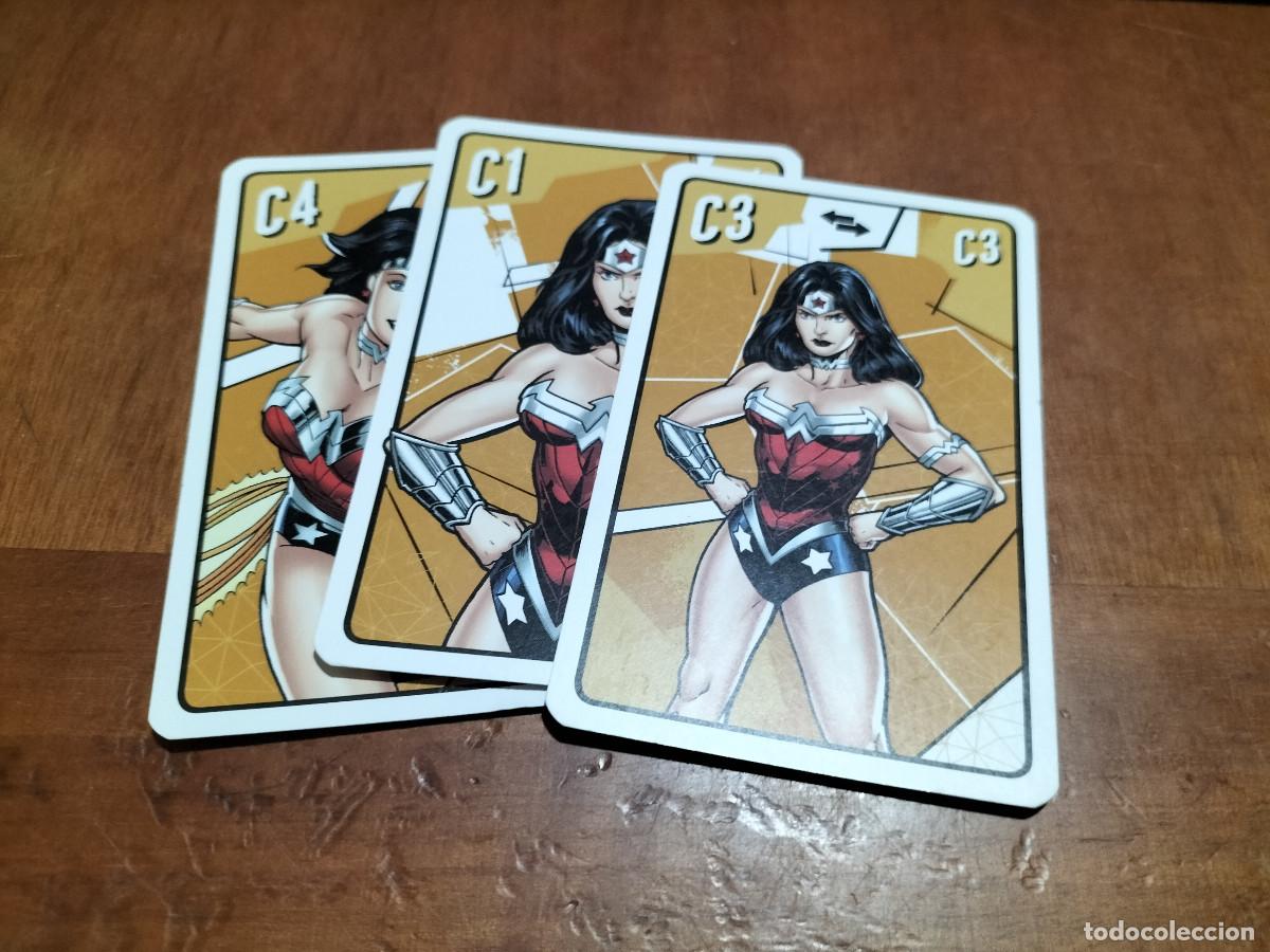 Cartes &agrave; &Eacute;changer: C-1. C-3. C-4. TRES CARTAS DEL JUEGO JUSTICE LEAGUE. CARTAS. BUEN ESTADO.