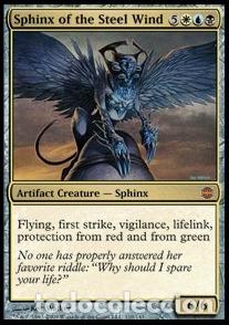 Trading Cards: Carta MTG-Sfinge del Vento d'Acciaio-Alara Reborn-CHINA-S-EX-Mythic- - Magic The Garthering