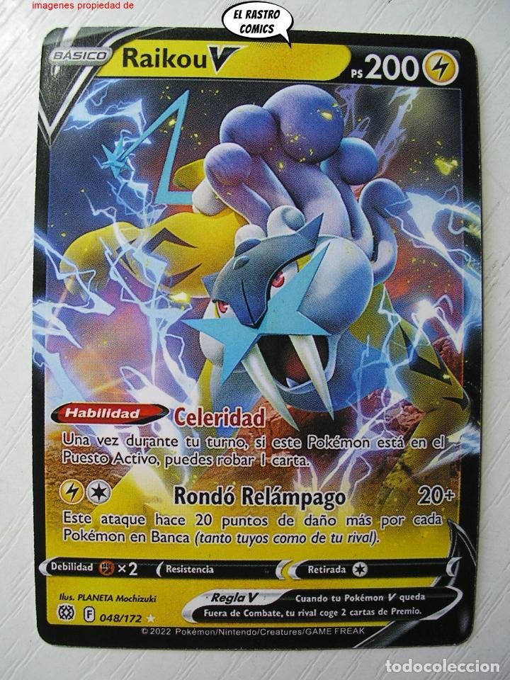 Carta Pokemon Raikou V Português 048/172 Card Original Copag