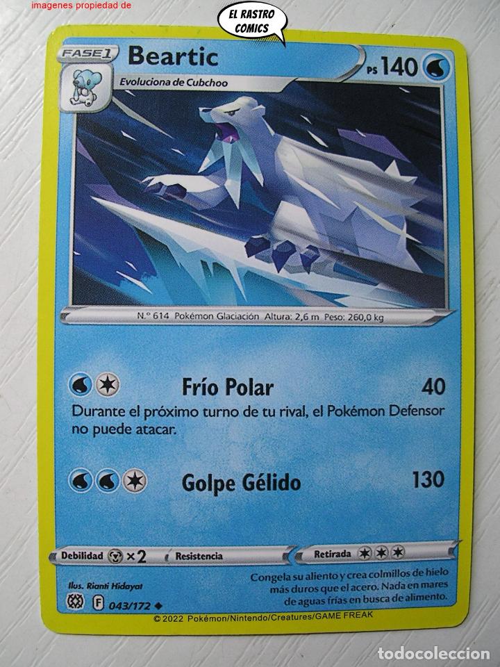 beartic pokemon card value 2022 (027/108) the Defending Pokmon cant use attacks. beartic 043/172 pokemon 2022, espada
