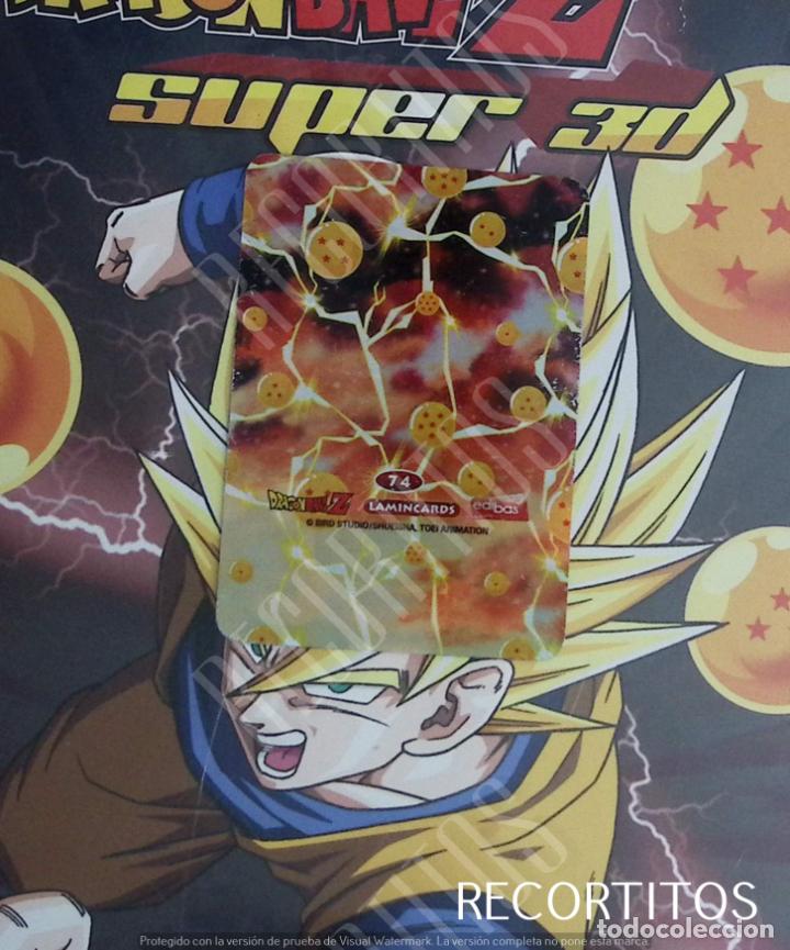 Trading cards: dragon ball lamincards edibas super 3d n 74 - Foto 2