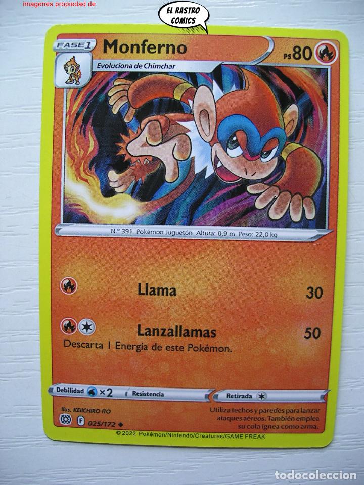 monferno 025/172 pokemon 2022, espada y escudo, - Buy Antique trading cards  on todocoleccion