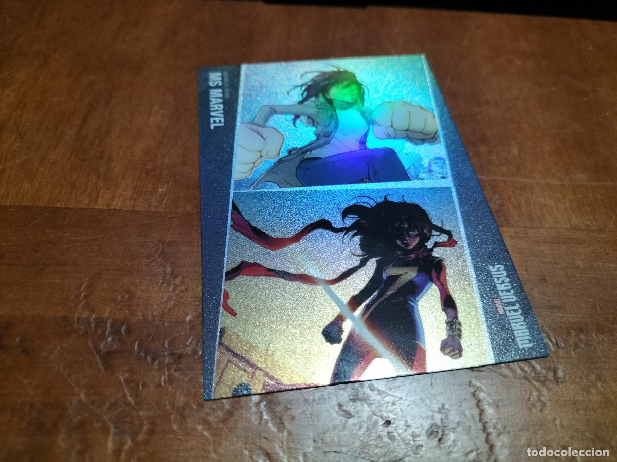 Trading cards: 89 MS MARVEL. MARVEL VERSUS. PANINI. CARTA. CROMO. COMO NUEVA - Foto 1