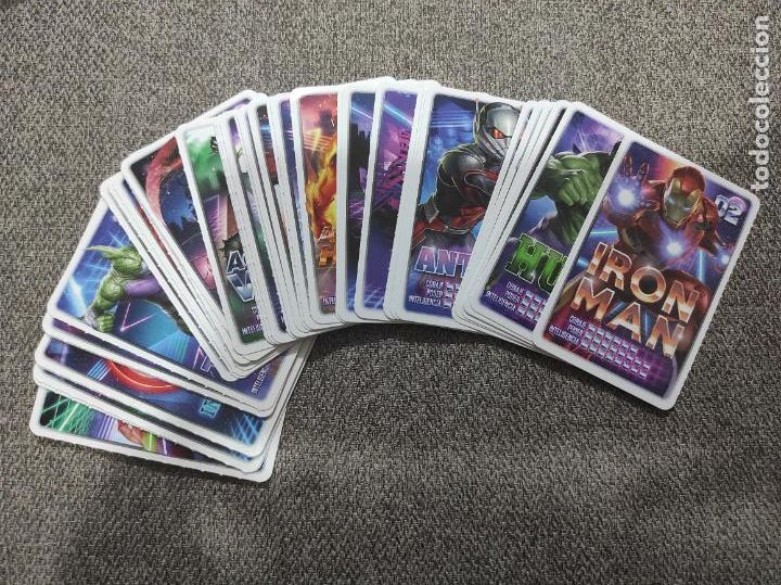 Trading cards: Lote de 41 cromos de Marvel descubre tu poder de Carrefour - Foto 1