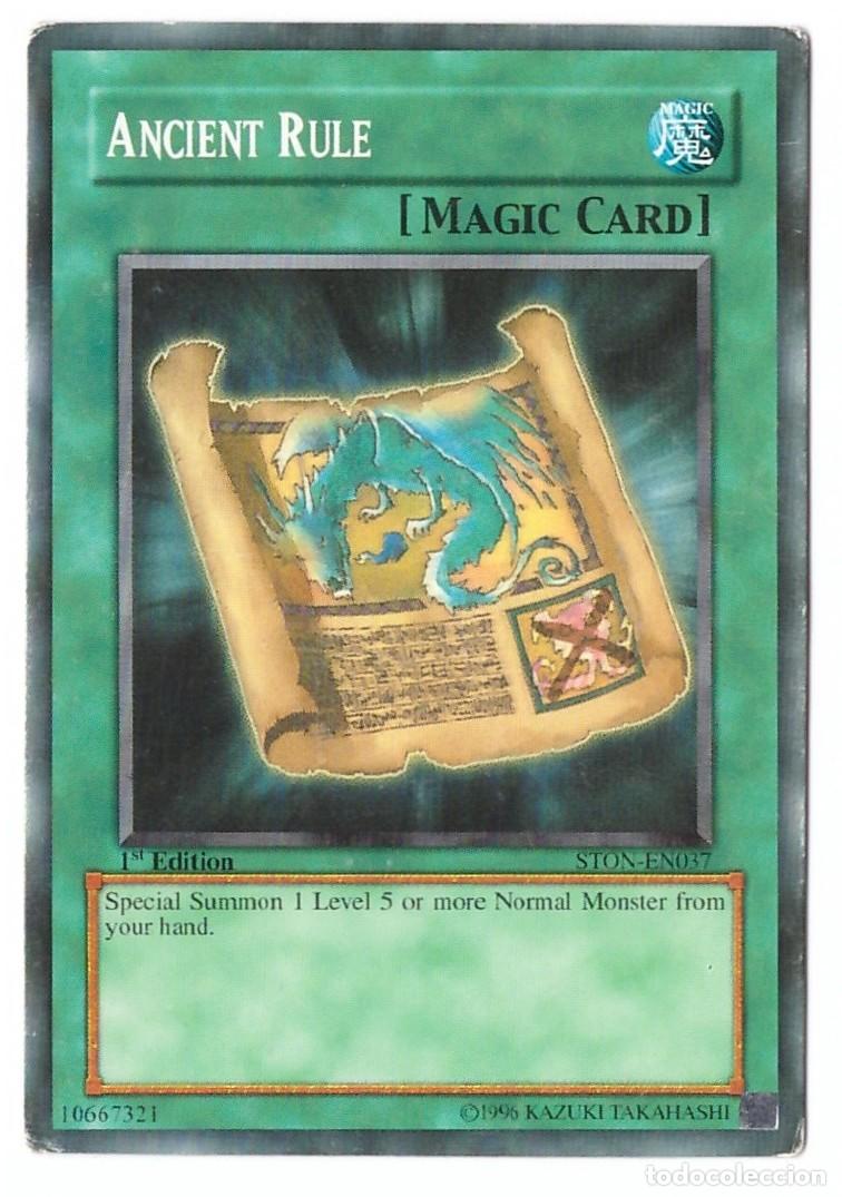 yu-gi-oh! • ancient rule • ston-en037 • magic c - Compra venta en