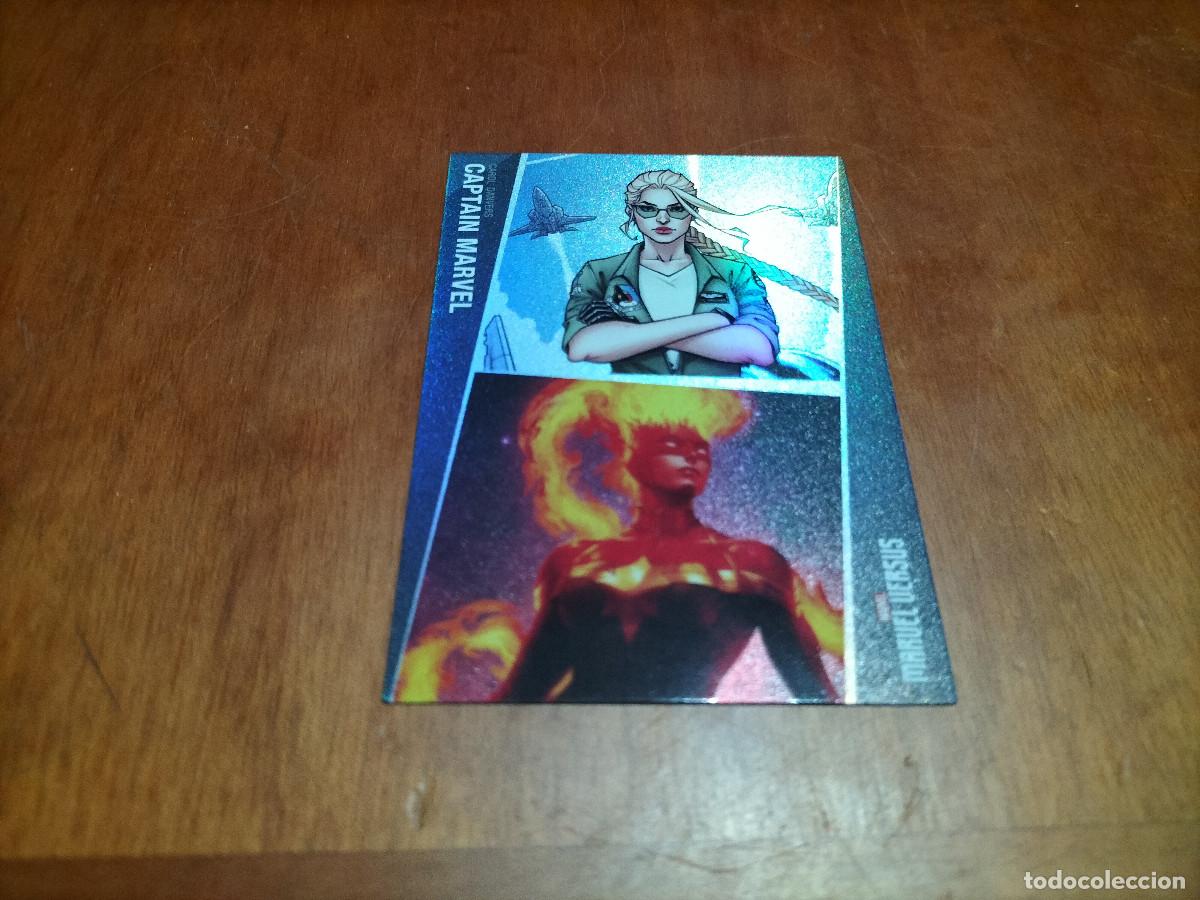 Trading cards: 84 CAPTAIN MARVEL. MARVEL VERSUS. PANINI. CARTA. CROMO. COMO NUEVA - Foto 1
