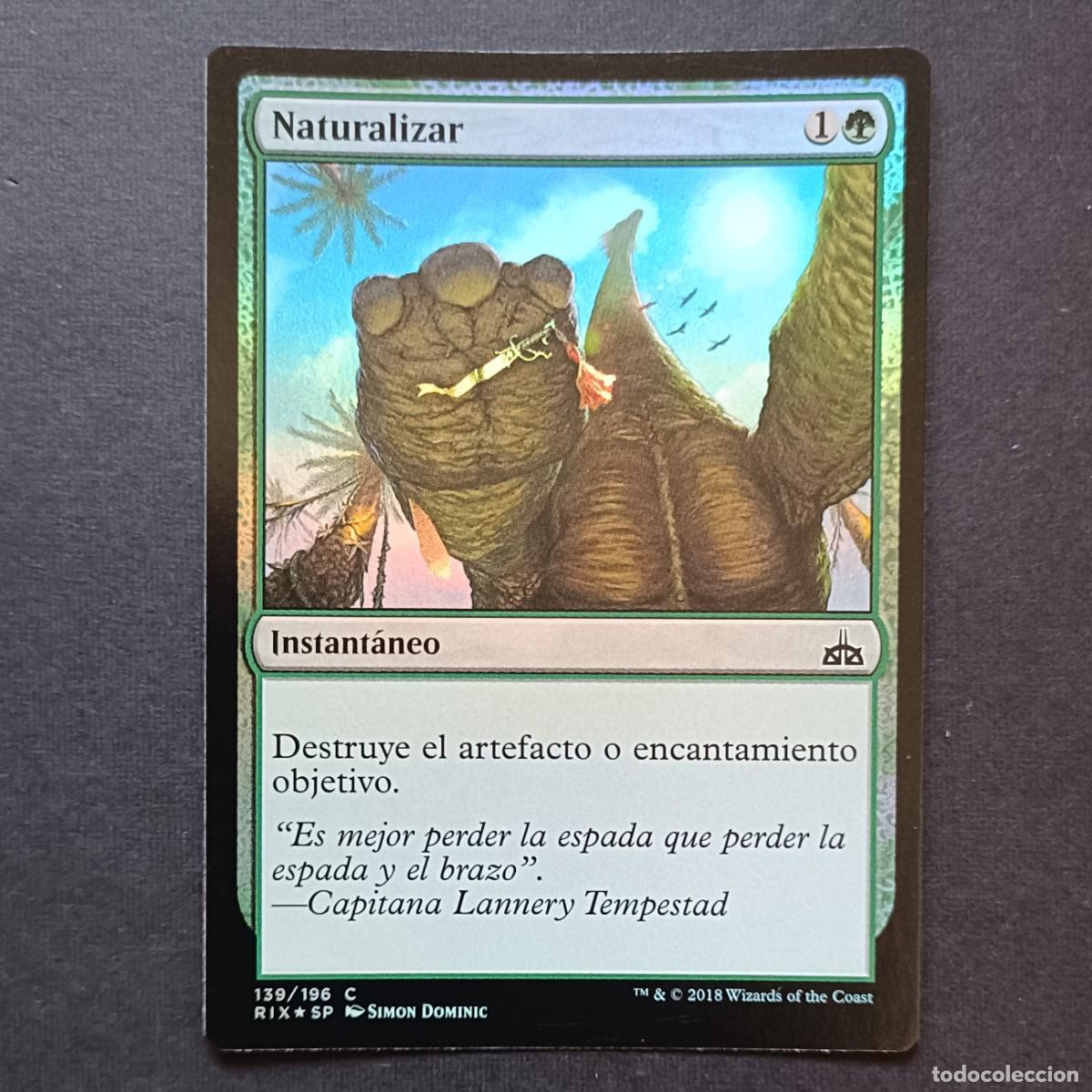 mtg magic foil naturalizar / naturalize. rivals - Compra venta en