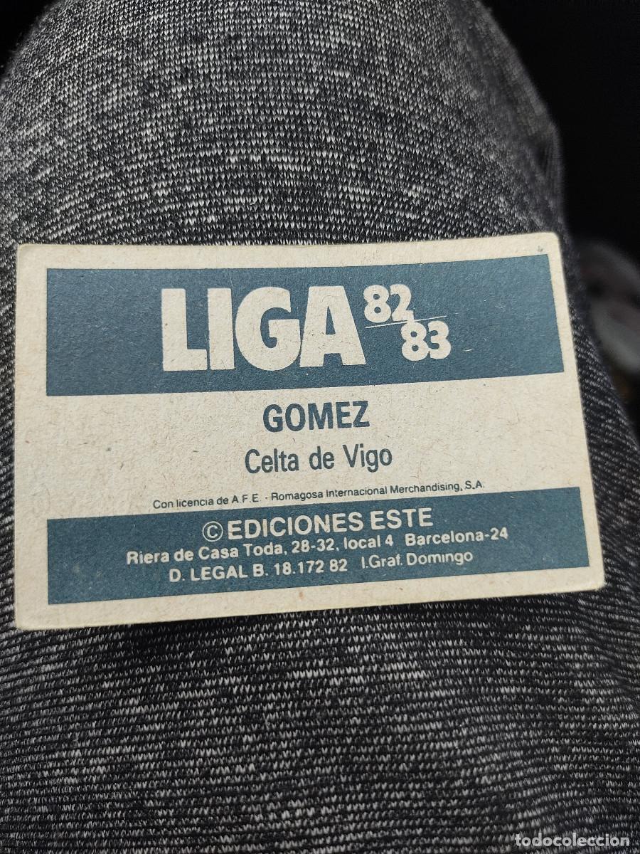 Trading cards: Liga Este 1982/83 - Gomez - Celta - Foto 2