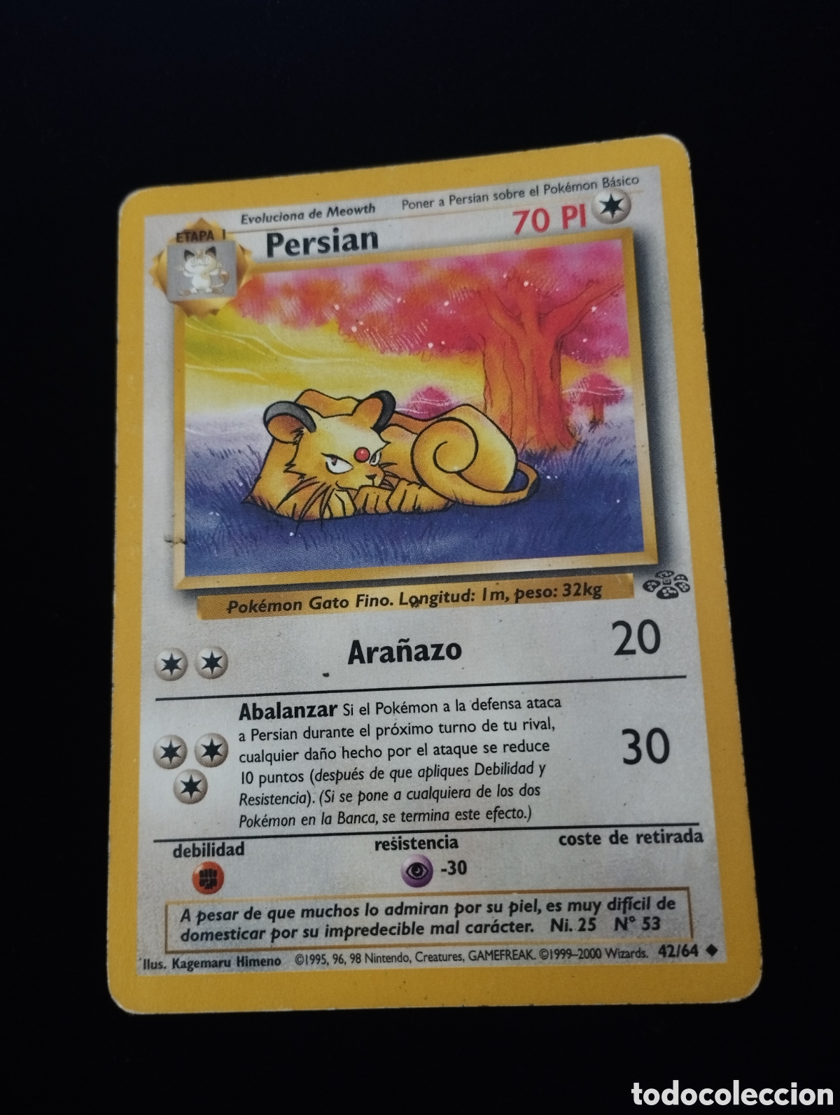Trading Cards: PERSIAN - INFRECUENTE - 42/64 - TCG - CARTA POKEMON