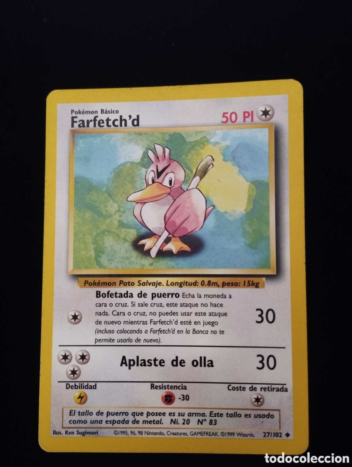 Trading Cards: FARFETCH D - INFRECUENTE - 27/102 - TCG - CARTA POKEMON