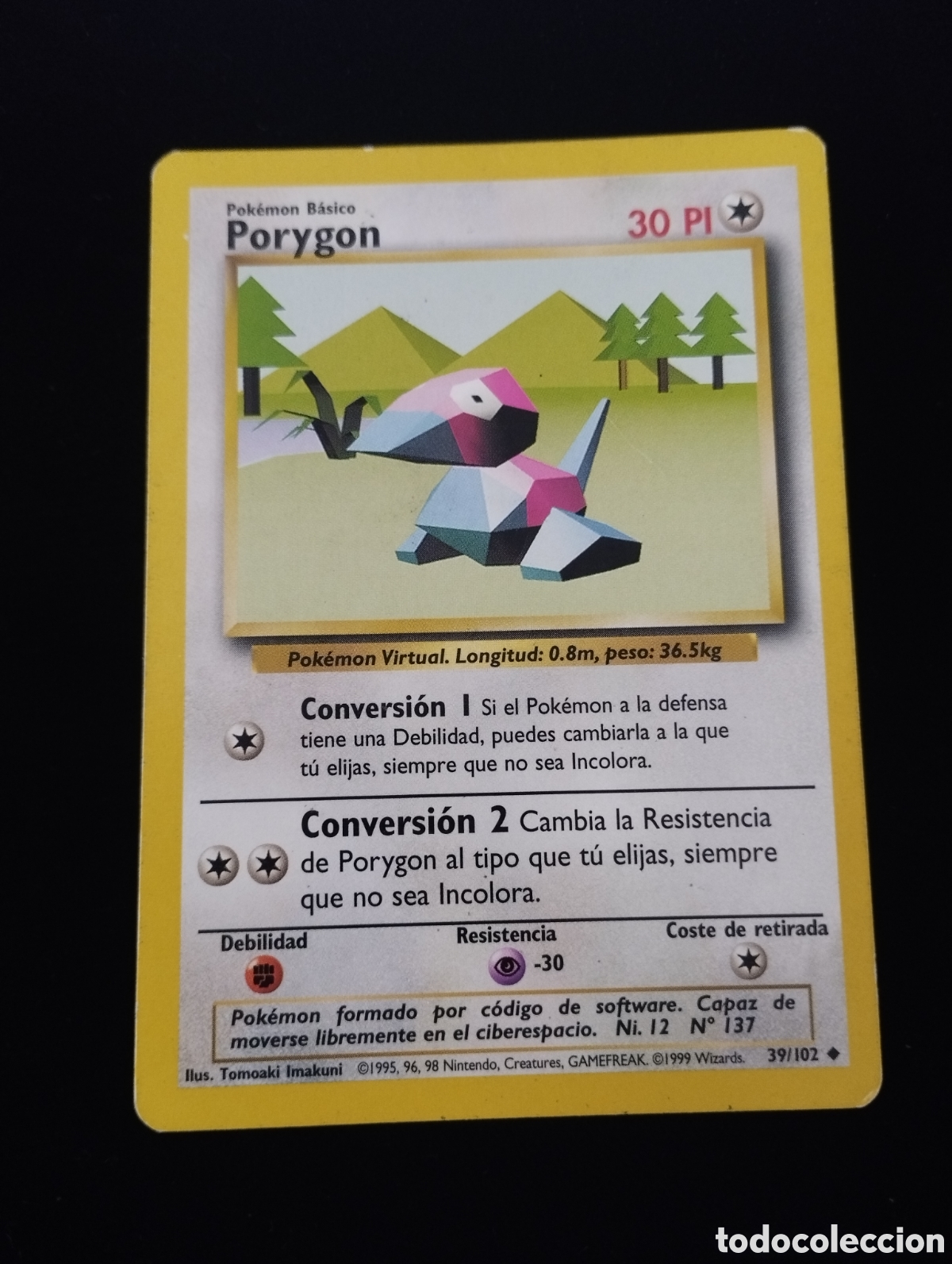 Trading Cards: PORYGON - INFRECUENTE - 39/102 - TCG - CARTA POKEMON