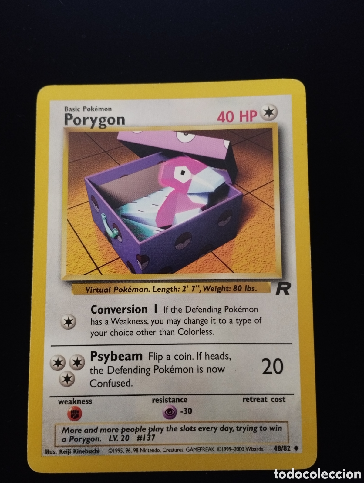 Trading Cards: PORYGON - INFRECUENTE - 48/82 - TCG - CARTA POKEMON