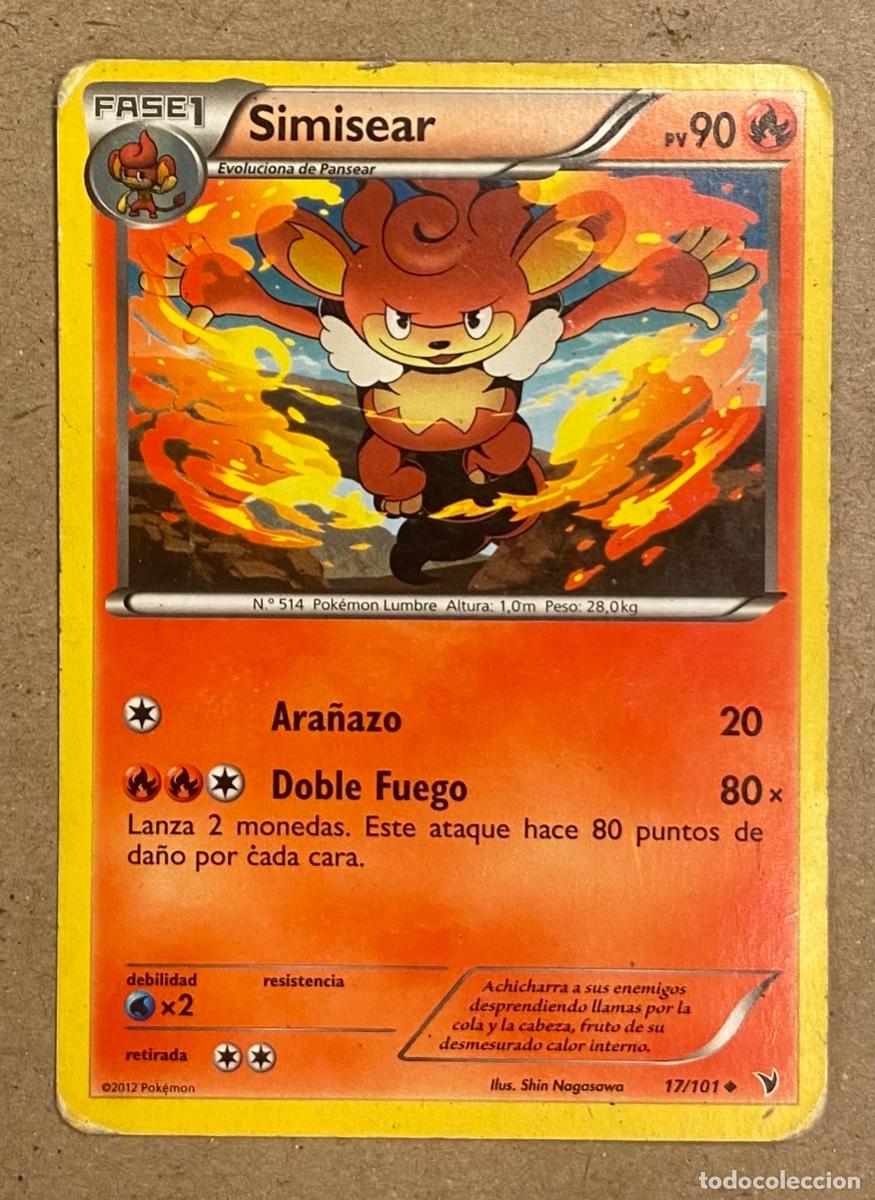 Trading cards: SIMISEAR. POK&Eacute;MON CARD N&deg; 17 (2012).. - Foto 1