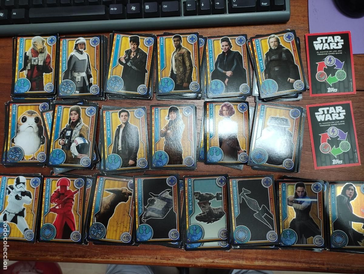 Trading Cards: 29 cartas Star war, El camino de los Jedi