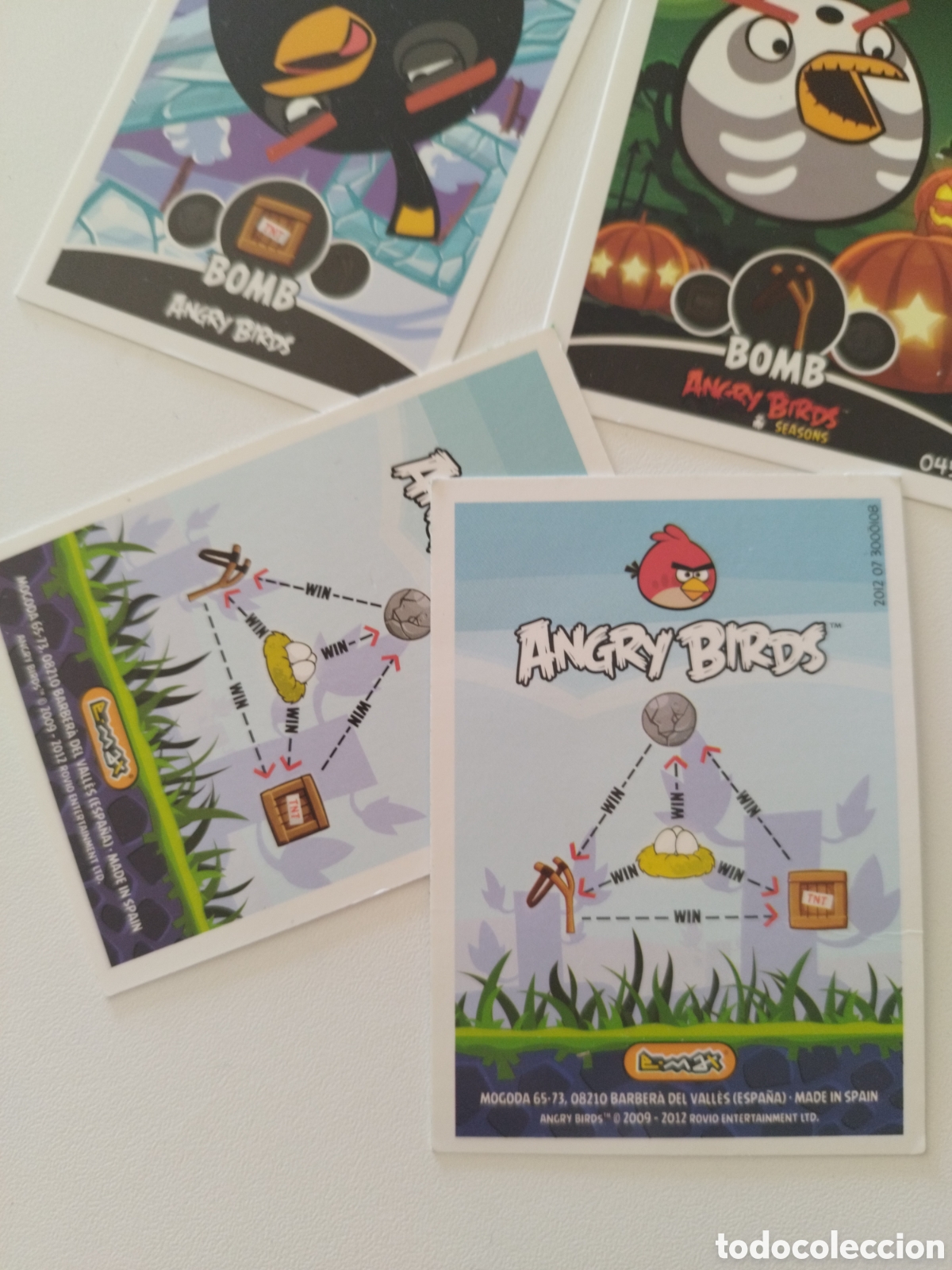 Trading cards: Lote 4 cartas Angry Birds - Foto 2