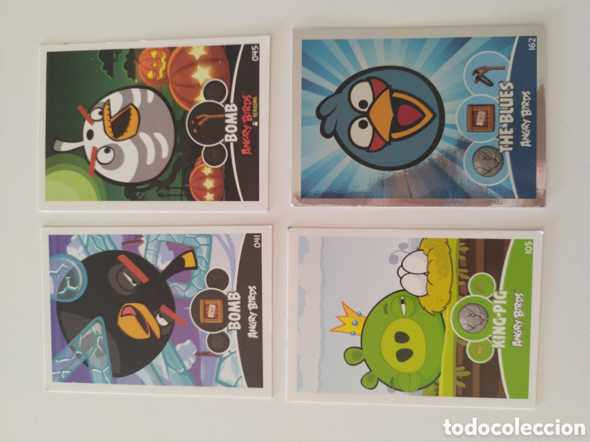 Trading cards: Lote 4 cartas Angry Birds - Foto 1