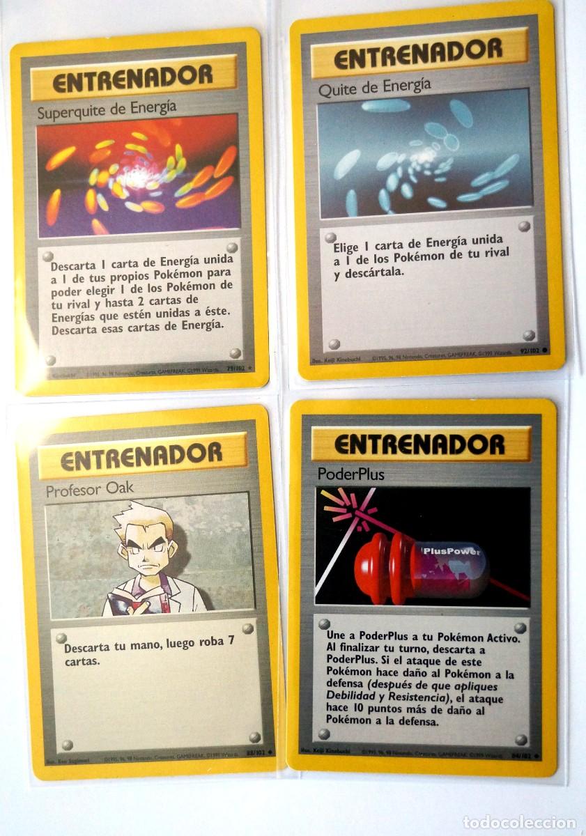 Sammelkarten: (x4) Cartas Pok&eacute;mon (ENTRENADOR) 1era Edici&oacute;n en Espa&ntilde;ol. (Cartas Oficiales).