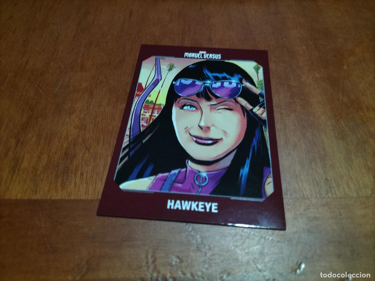 Figurine Collezionabili: 28 HAWKEYE MARVEL VERSUS. PANINI. CARTA. CROMO. COMO NUEVA