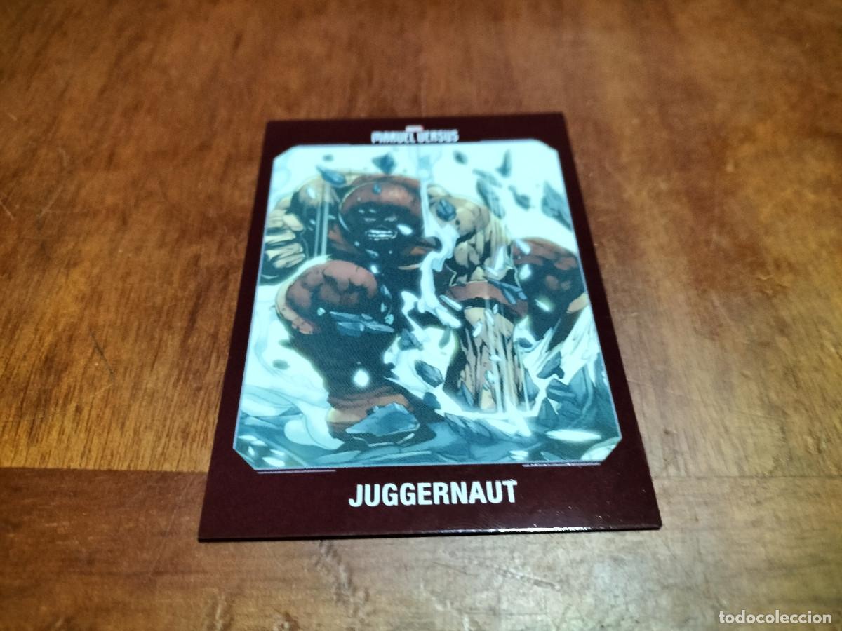 Trading cards: 37 JUGGERNAUT MARVEL VERSUS. PANINI. CARTA. CROMO. COMO NUEVA - Foto 1
