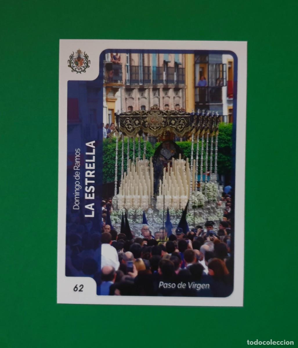 Trading cards: 62 PASO DE VIRGEN - LA ESTRELLA - SEMANA SANTA SEVILLA 2023 - HOLY CARDS