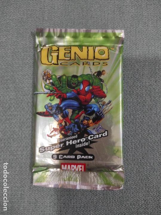 Trading cards: SOBRE SIN ABRIR DE MARVEL GENIO CARDS VERDE - Foto 1