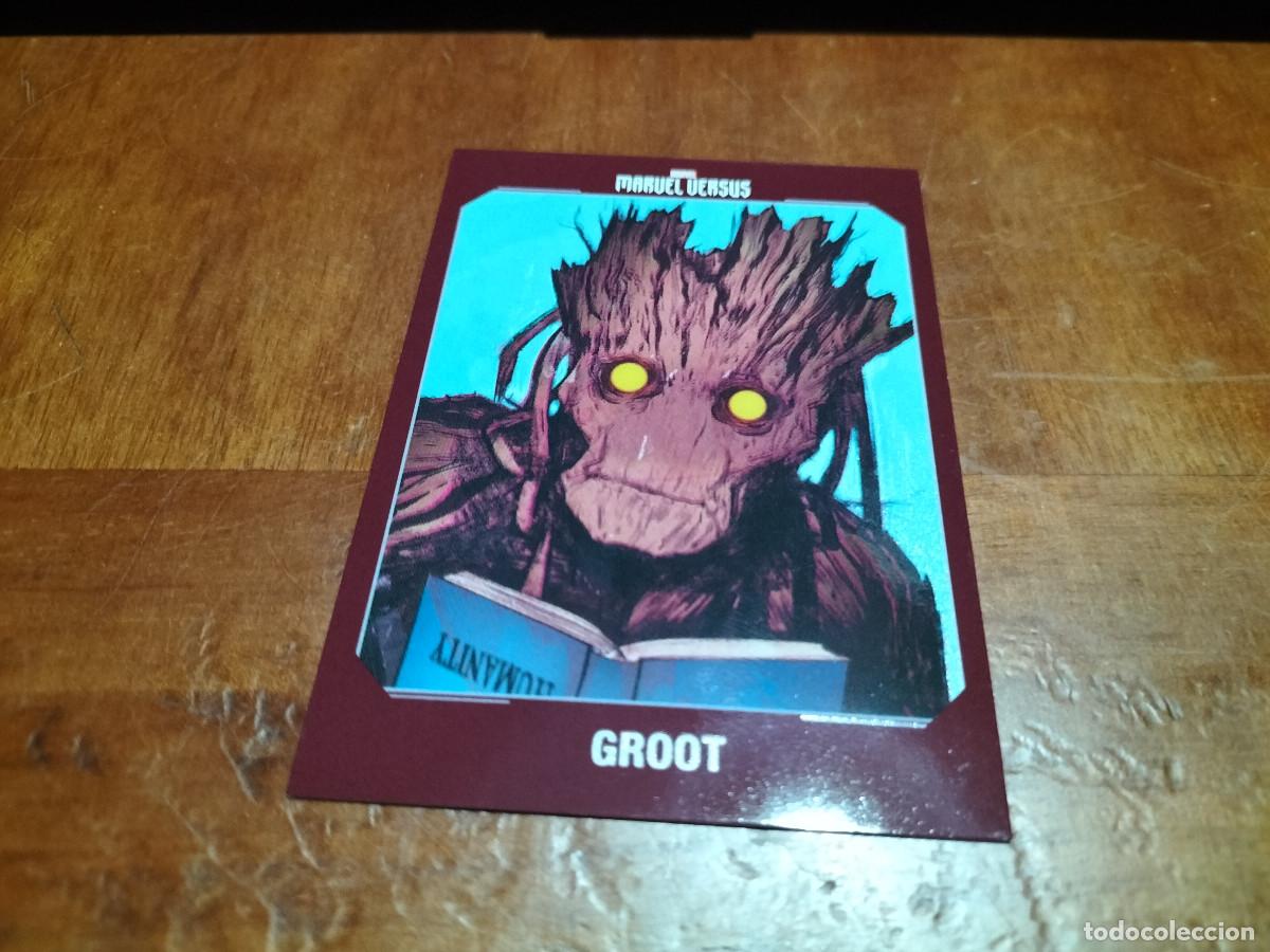 Trading cards: 26 GROOT MARVEL VERSUS. PANINI. CARTA. CROMO. COMO NUEVA - Foto 1