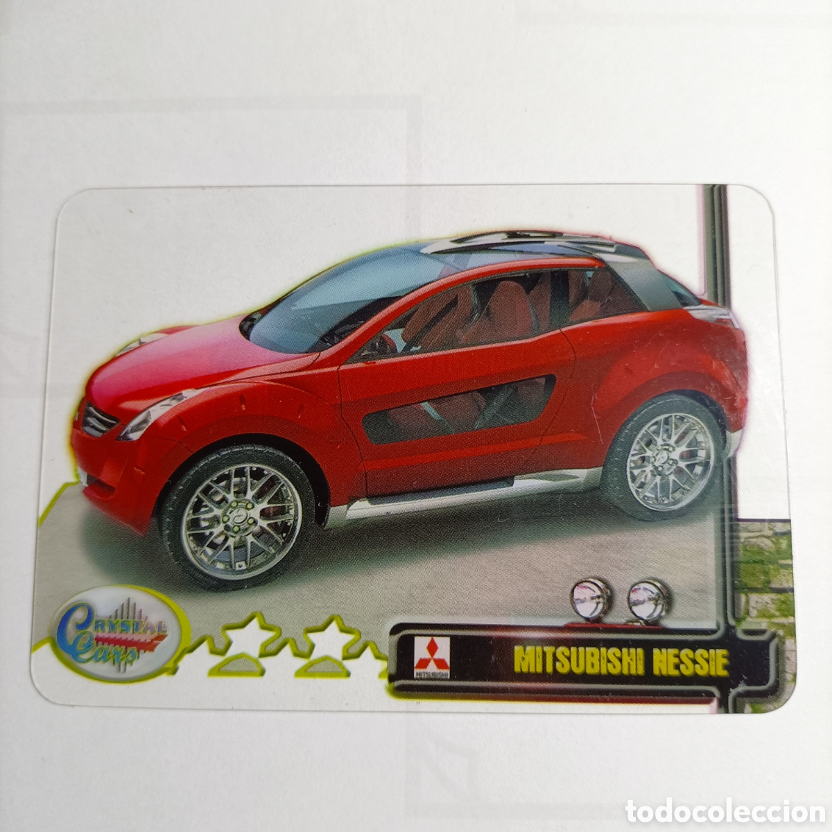 Trading Cards: LAMINACARD MUNDICROMO. CRYSTAL CARS - N&deg;080 MITSUBISHI NESSIE