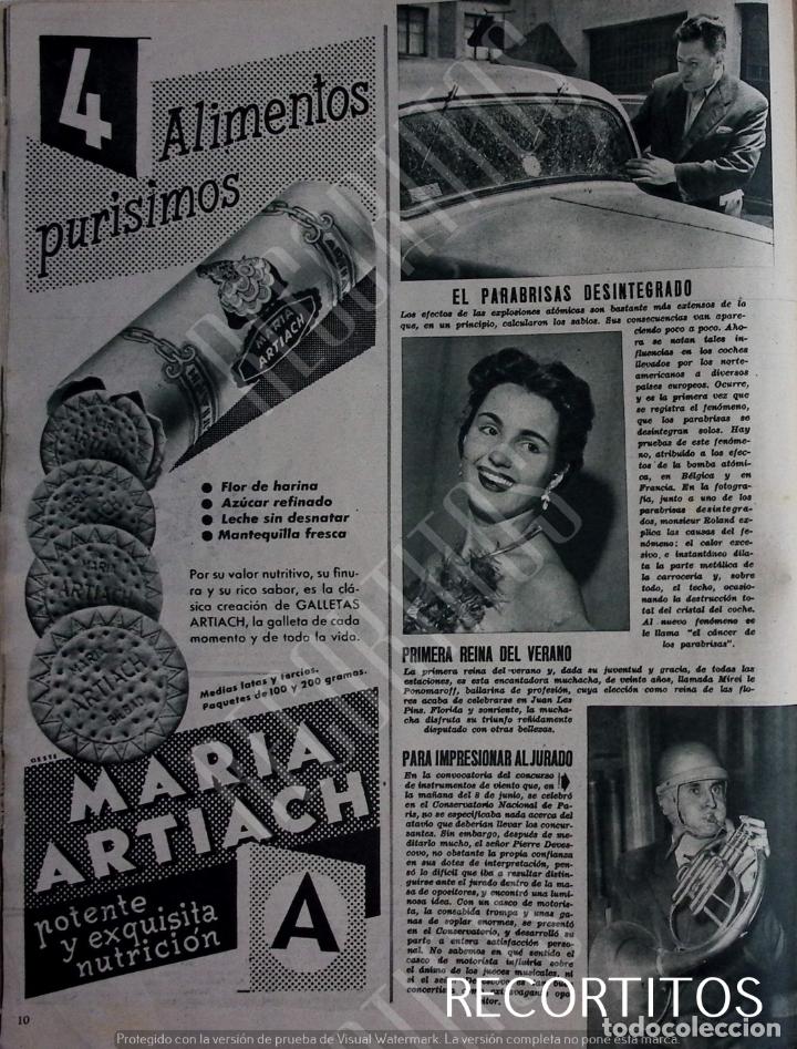 Trading Cards: MARIA ARTIACH GALLETAS ANUNCIO 1954 MIREI LE PONOMAROFF MISS VERANO