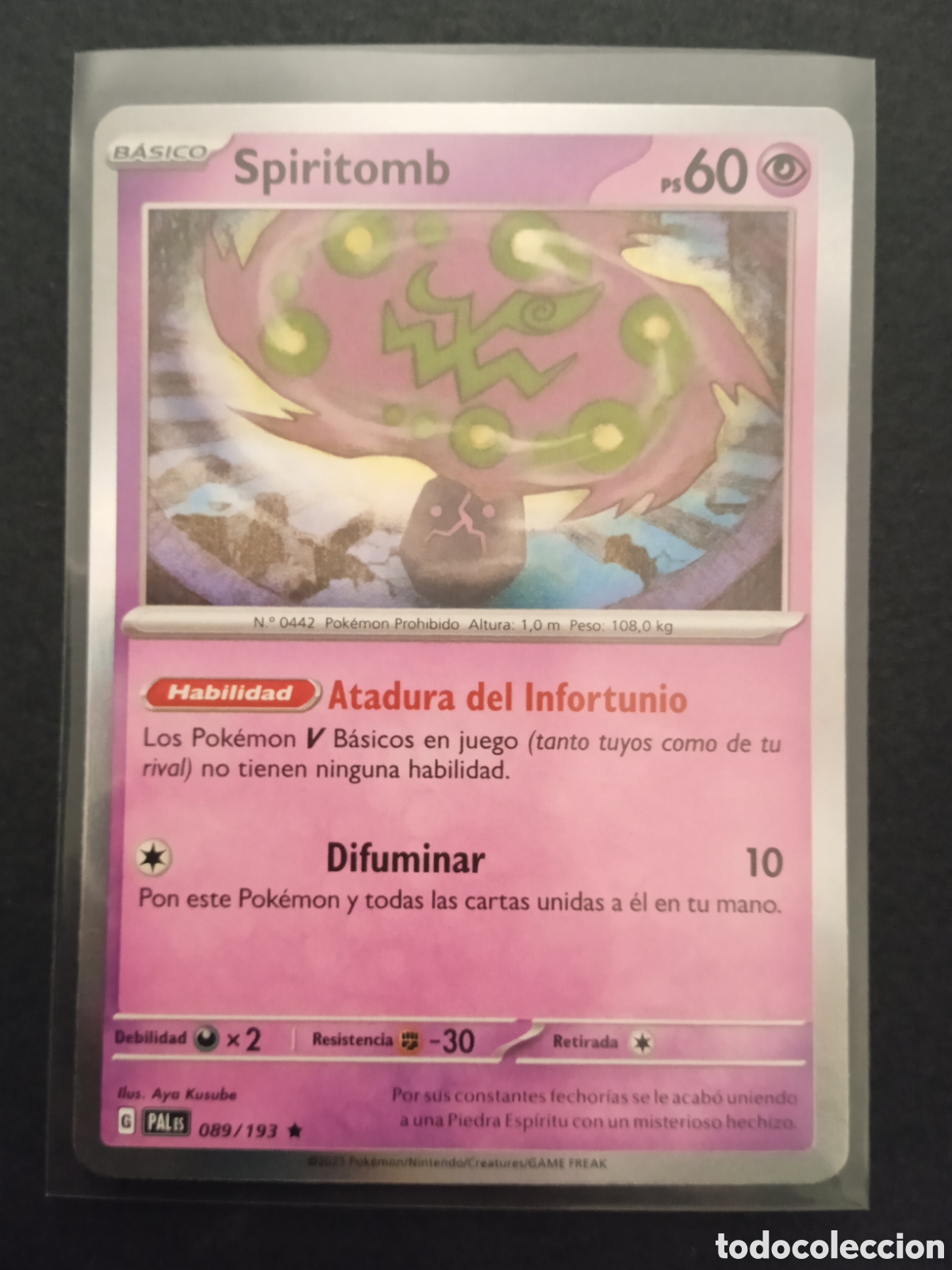 089 / 193 spiritomb holo pokemon card tcg escar - Buy Antique trading cards  on todocoleccion