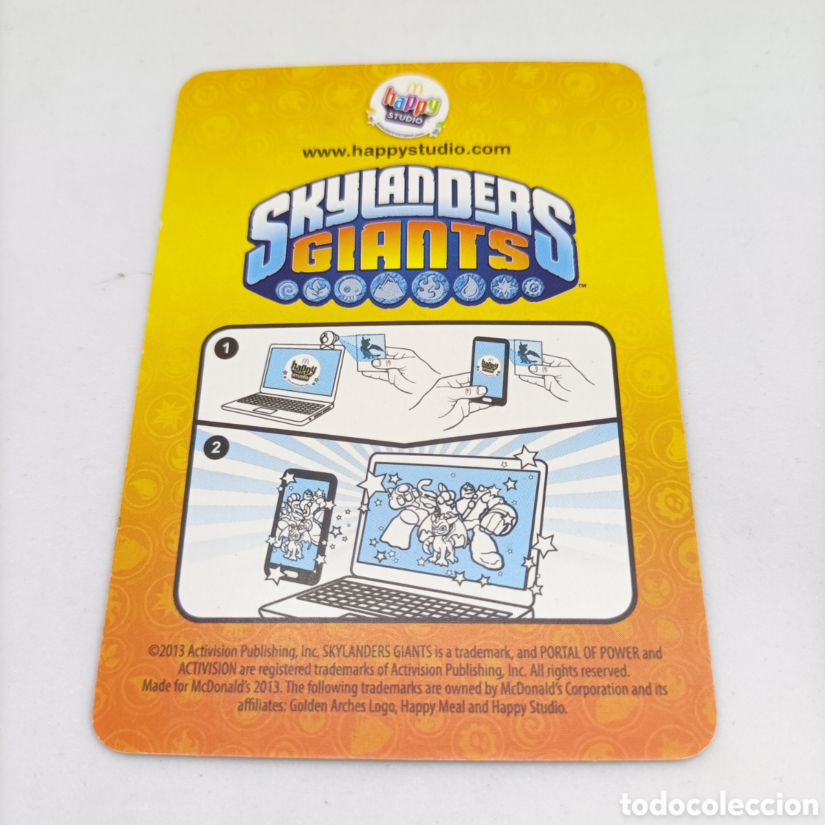 Trading cards: CARTA HAPPYSTUDIO. SKYLANDERS GIANTS 2013 - - Foto 2