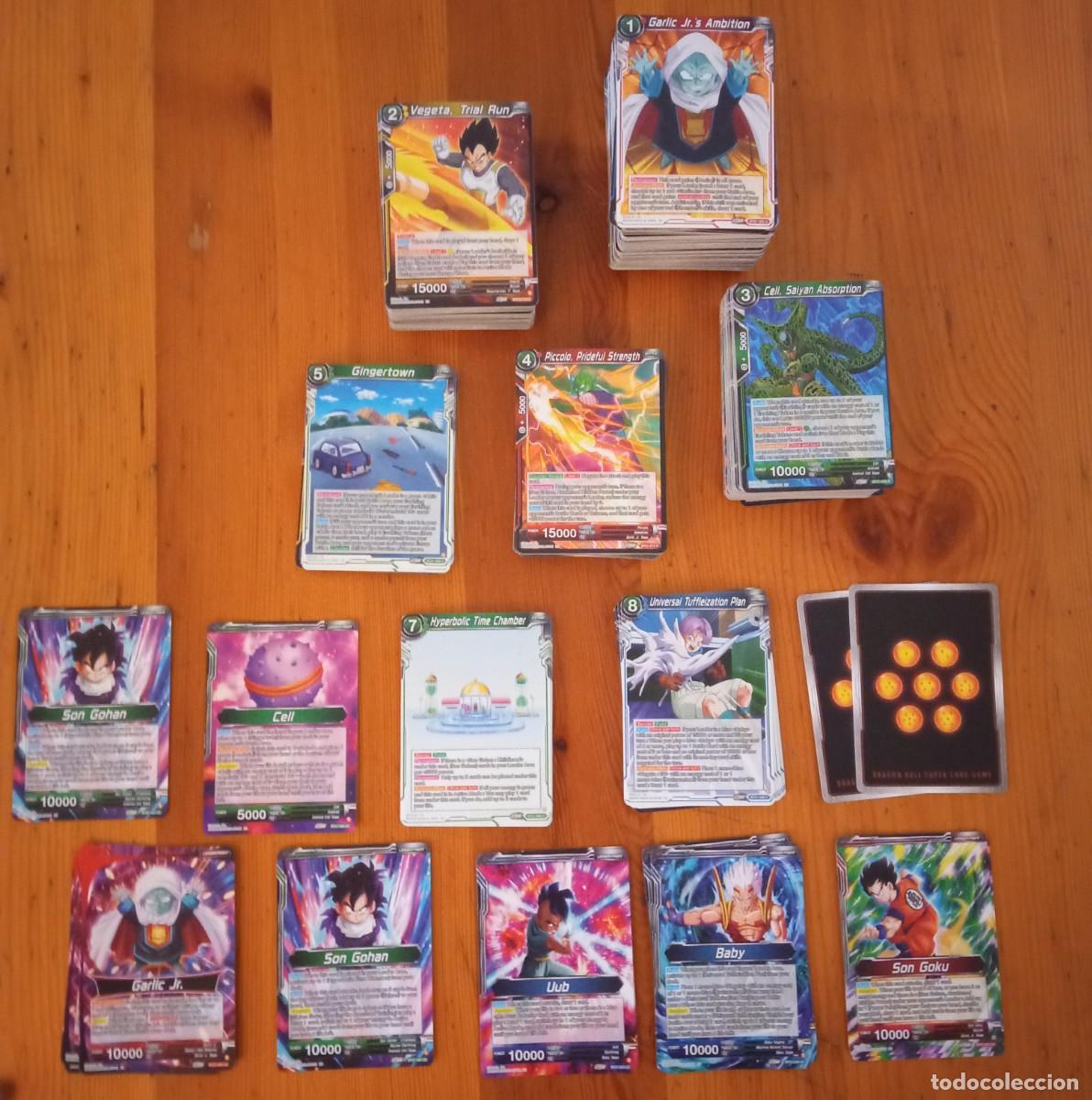 Trading cards: Lote 375 cartas DRAG&Oacute;N BALL S&Uacute;PER CARD GAME - BANDAI -MADE IN JAPAN - INGLES