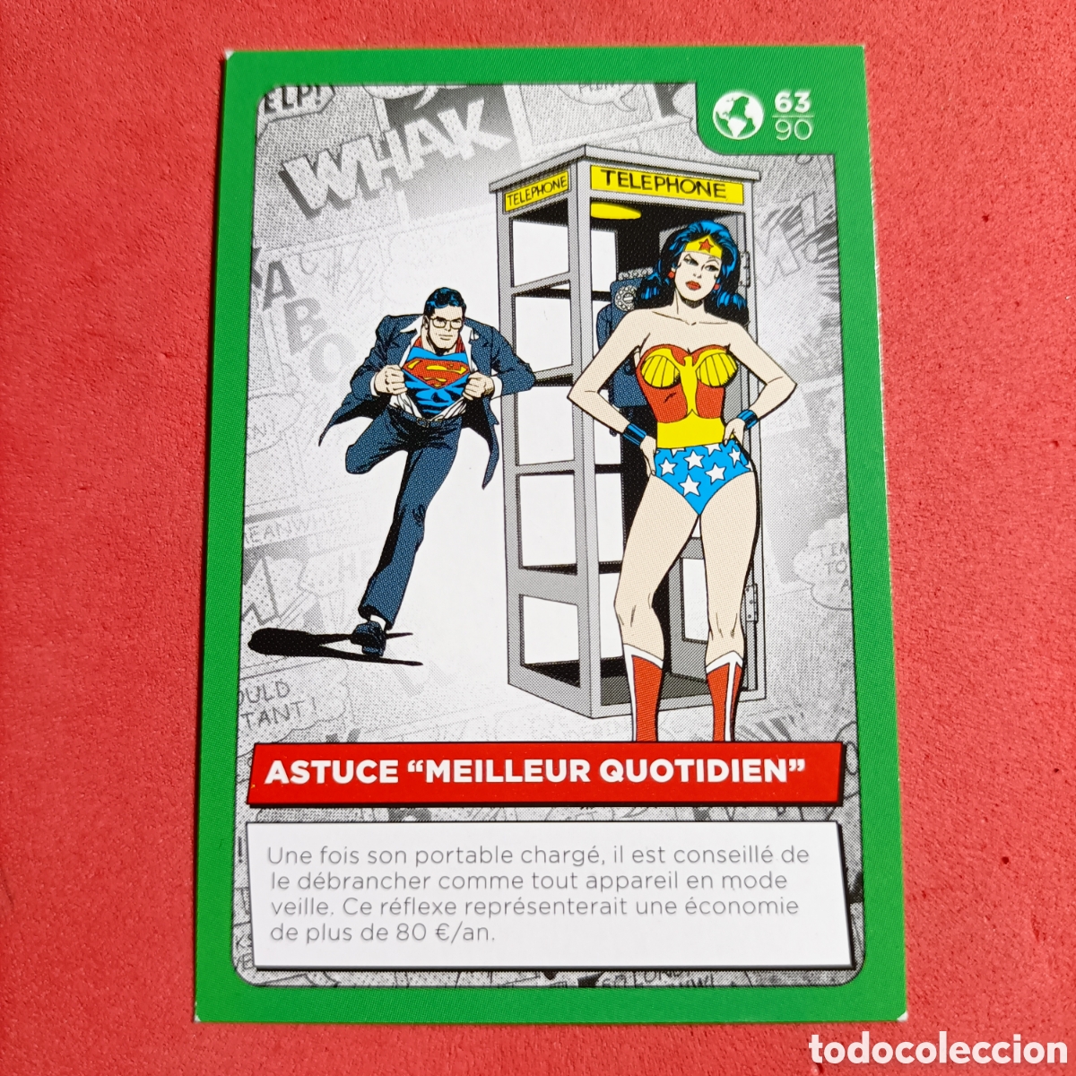 Trading cards: CARTA COLECCI&Oacute;N. AUCHAN DC COMICS 2022. #63 - Foto 1