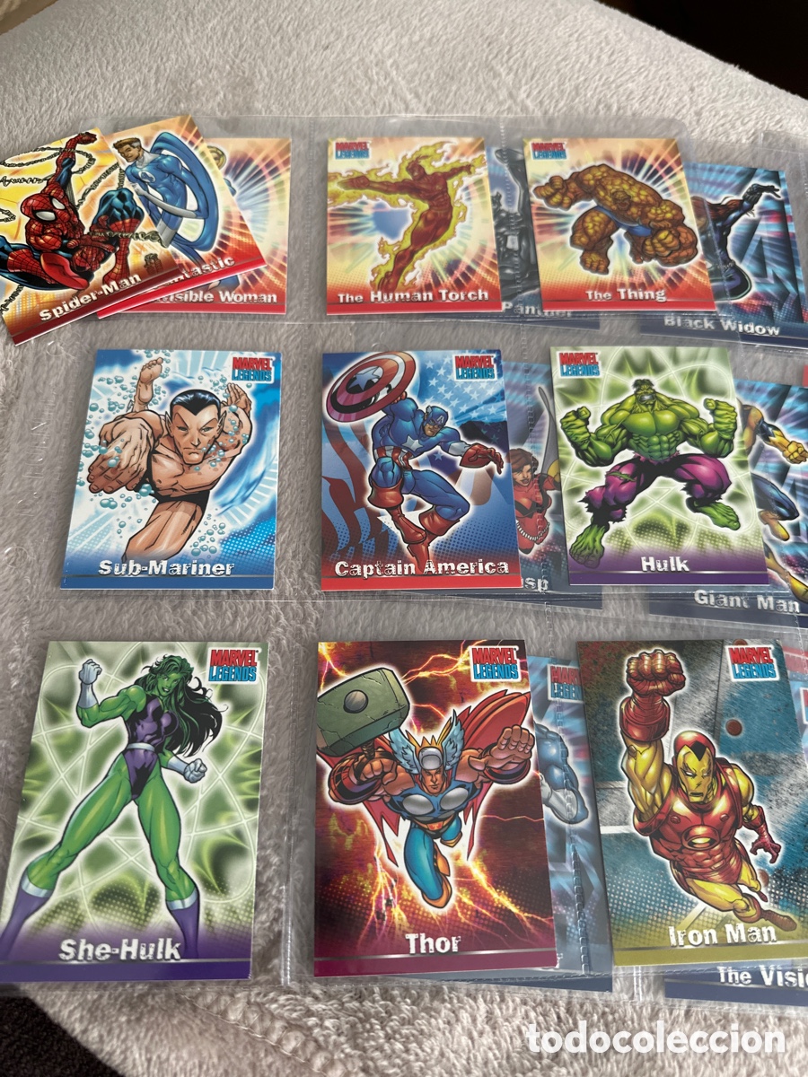 Trading cards: MARVEL LEGENDS-72 TRADING CARDS COMPLETA - Foto 2