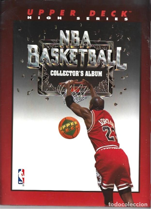 Trading Cards: NBA Basketball, 1990, Upper Deck, &aacute;lbum completo, 255 trading cards, + 9 hologramas