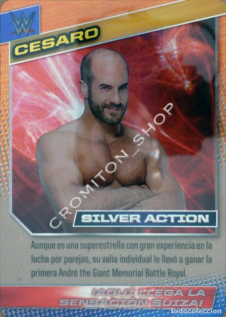 Trading cards: N&ordm; 065 CESARO SILVER ACTION WWE 2015 PANINI - Foto 1