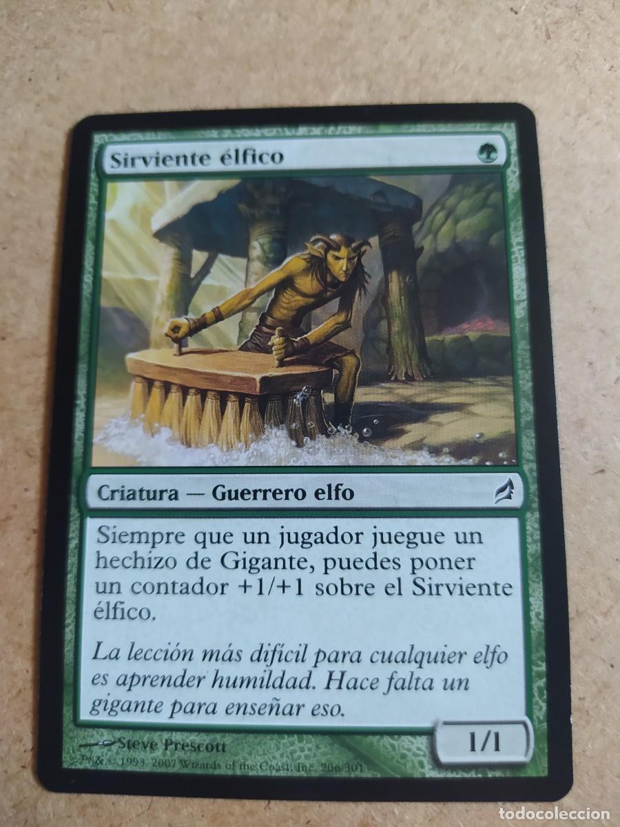 Trading cards: Magic the gathering - sirviente elfico - Foto 1